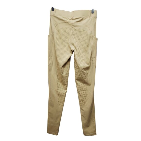 Santiny Womens Beige Riding Pants leggings Size S With Pockets & Stretch - Picture 11 of 12